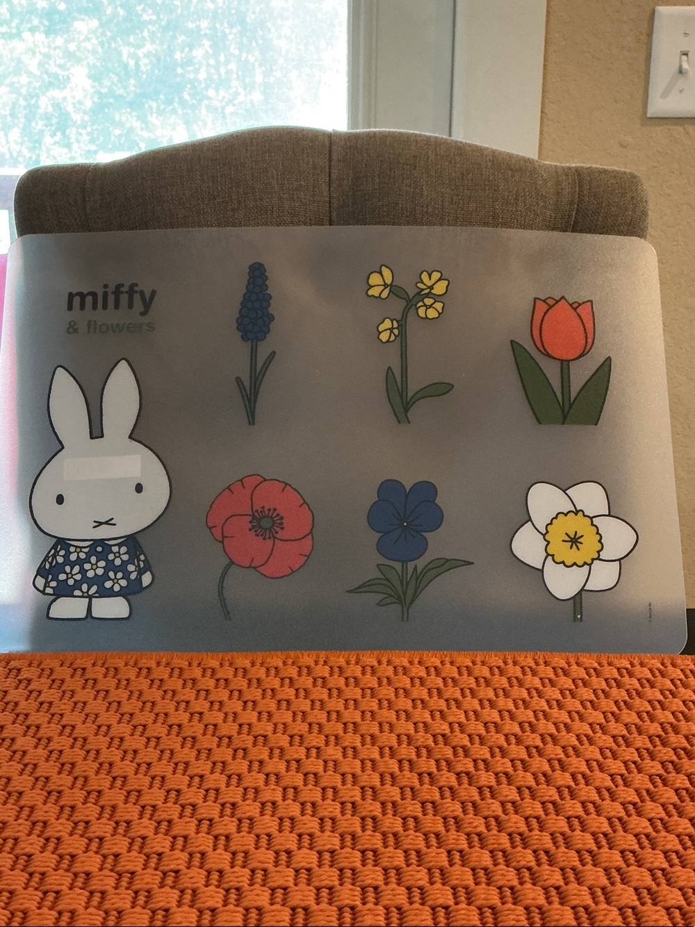Nijntje & Flowers Placemat with Multicolor Flower Accents
